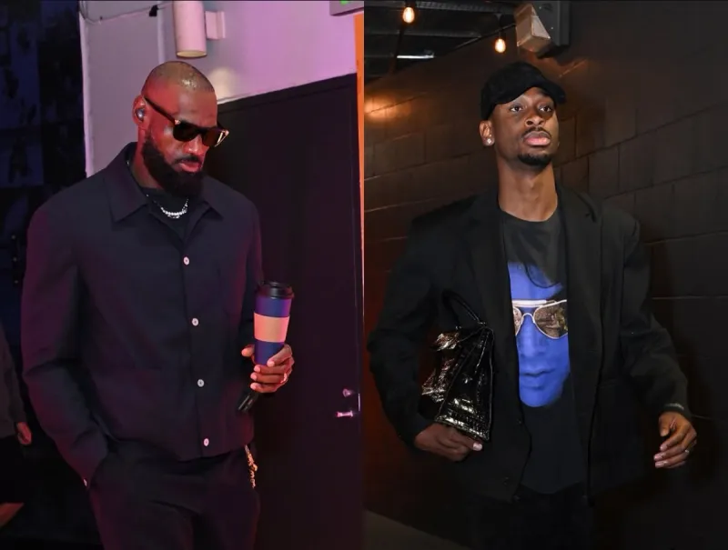 KOK体育app下载-一触即发！NBA官方晒詹姆斯&amp;amp;亚历山大入场穿搭照